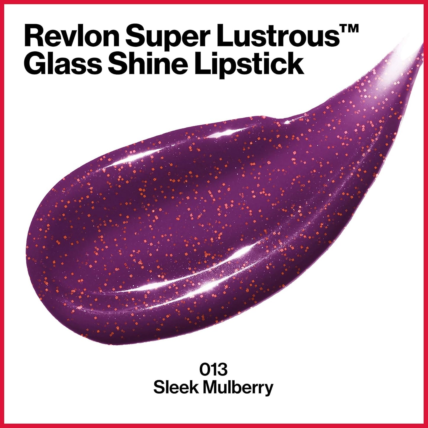 Revlon Super Lustrous Glass Shine Lipstick - 013 Sleek Mulberry – High-Gloss Color