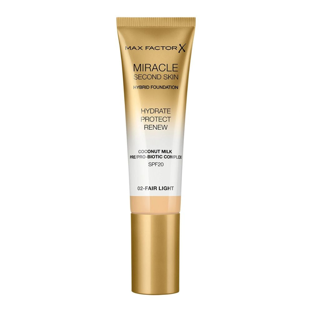 Max Factor Miracle Second Skin Foundation – Lightweight, Natural Finish