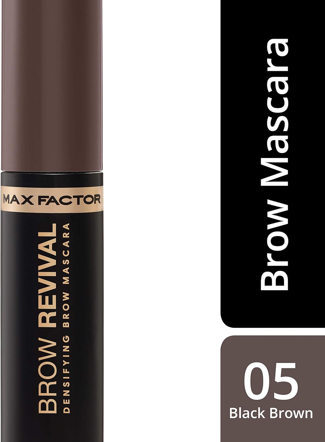 Max Factor Brow Revival Eyebrow Mascara 05 Black Brown – Defined, Fuller Brows