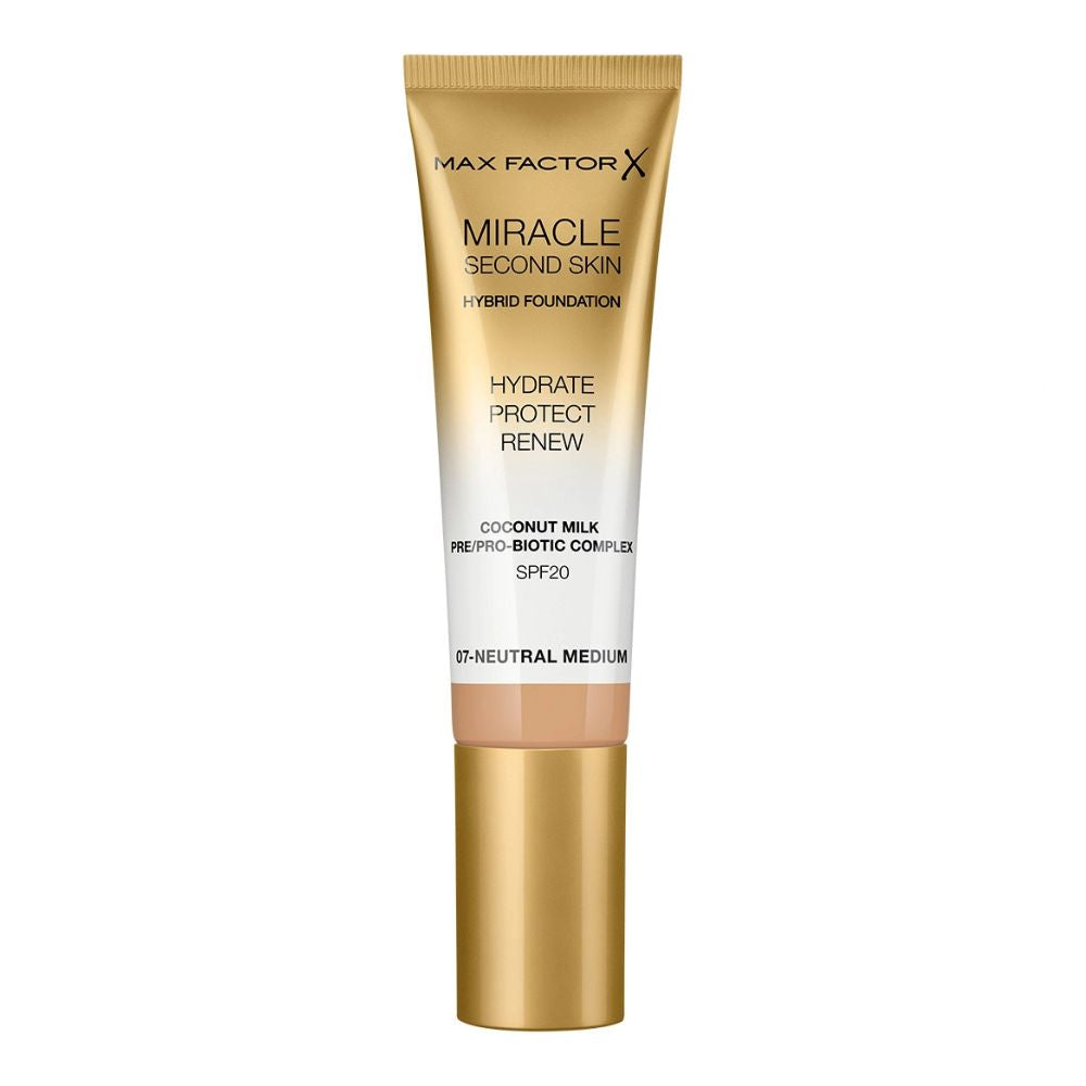 Max Factor Miracle Second Skin Foundation – Lightweight, Natural Finish