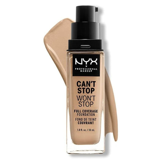 NYX Can't Stop Won't Stop Full Coverage Foundation – Matte, 24H Wear