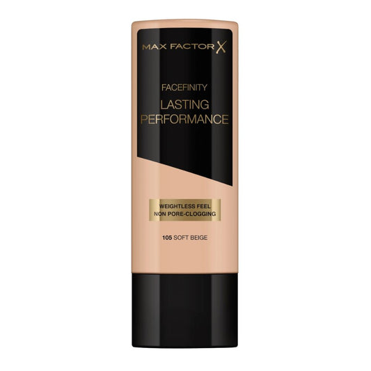 Max Factor Lasting Performance Foundation 105 Soft Beige – 24H Natural Satin-Matte