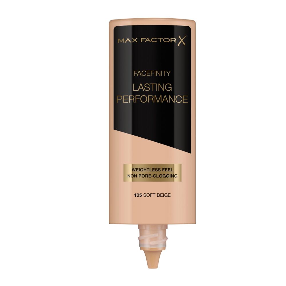 Max Factor Lasting Performance Foundation 105 Soft Beige – 24H Natural Satin-Matte