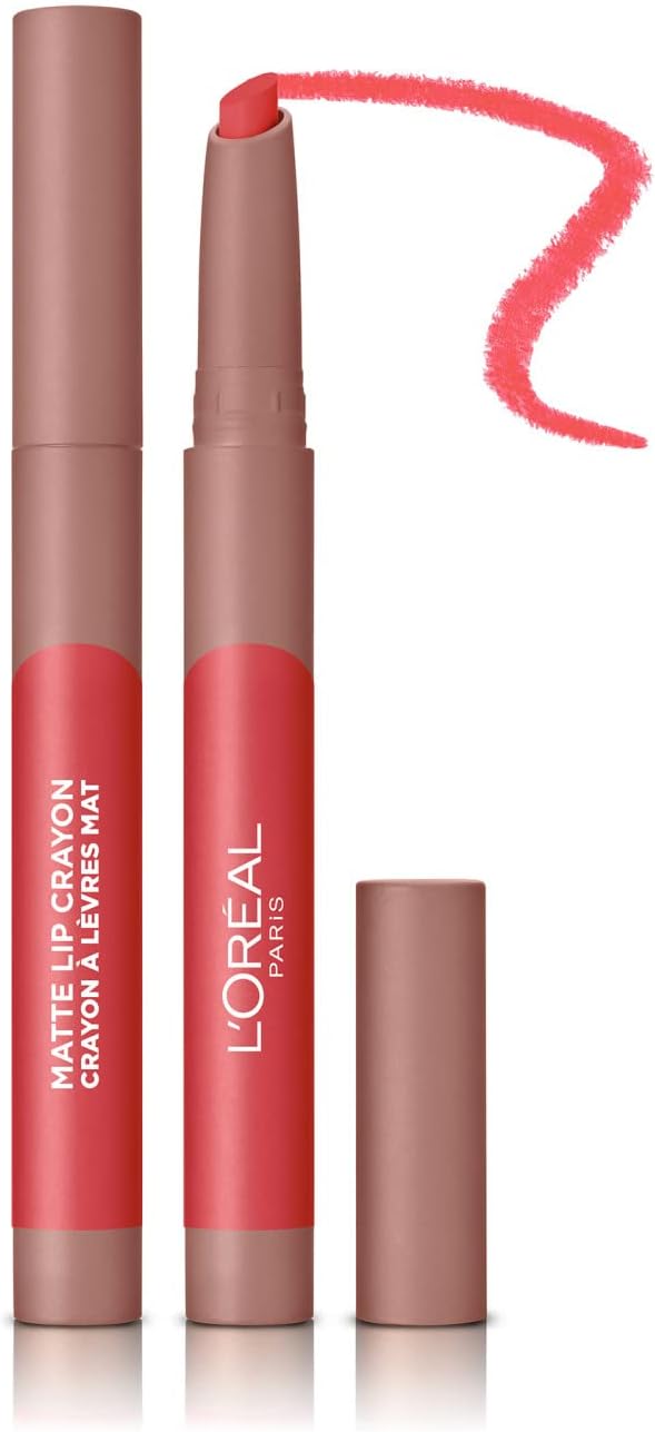 L'Oreal Infallible Matte Lip Crayon Range - Bold Color, Matte Finish