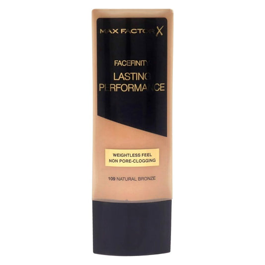 Max Factor Lasting Performance Foundation 109 Natural Bronze – 24H Sun-Kissed Glow