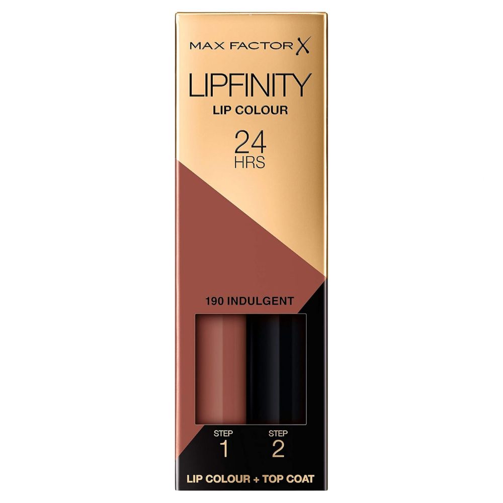 Max Factor Lipfinity Long Lasting Lip Colour 190 Indulgent – 24H Kiss-Proof