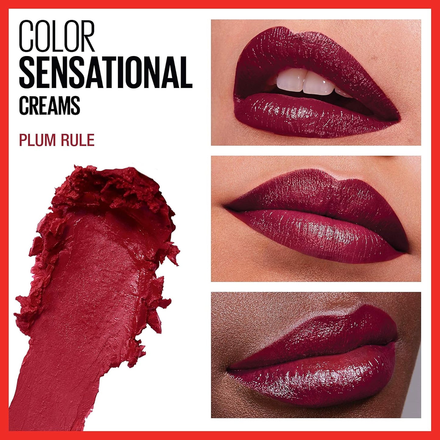 Maybelline Color Sensational The Creams 411 Plum Rule – Bold, Creamy Finish