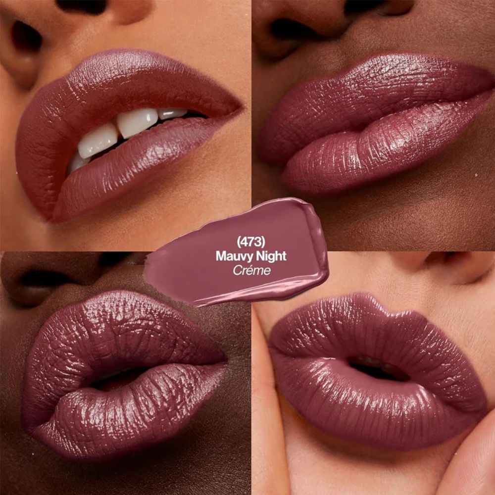 Revlon Super Lustrous Lipstick 473 Mauvy Night – Sultry Mauve, Velvet Matte Finish