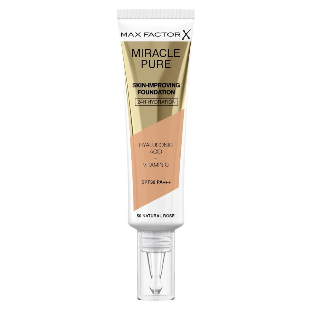 Max Factor Miracle Pure Skin-Improving Foundation – Natural Finish, Skincare Benefits