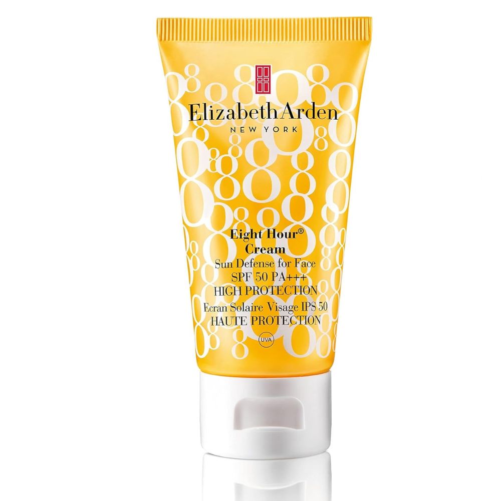 Elizabeth Arden Eight Hour Cream Sun Defense for Face SPF 50 – Lightweight, Oil-Free Protection