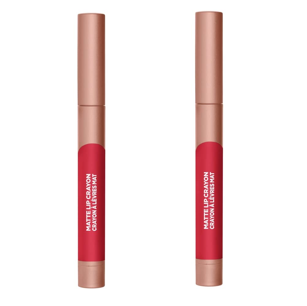 L'Oreal Infallible Matte Lip Crayon Range - Bold Color, Matte Finish
