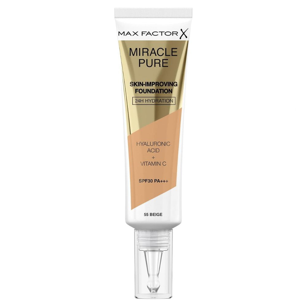 Max Factor Miracle Pure Skin-Improving Foundation – Natural Finish, Skincare Benefits