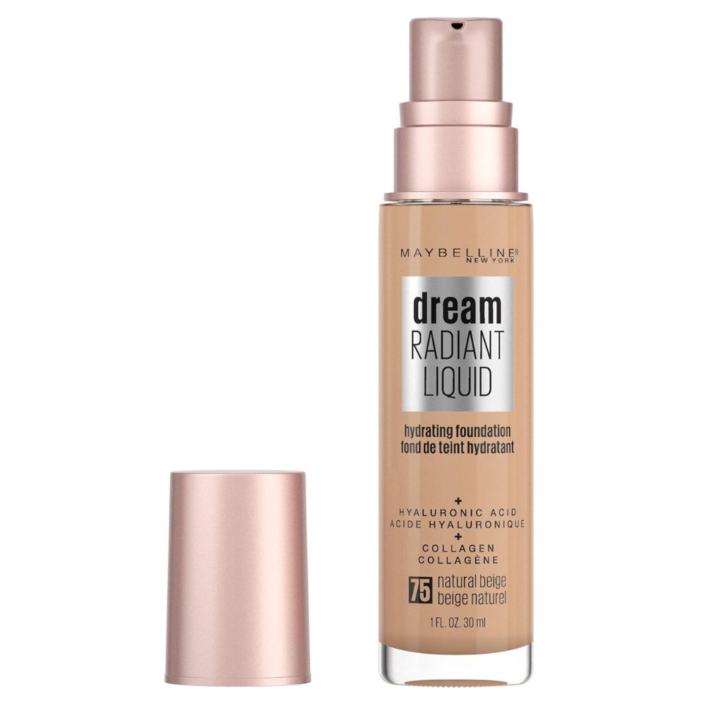 Maybelline Dream Radiant Liquid Hydrating Foundation – Glowy, Long-Wear Coverage