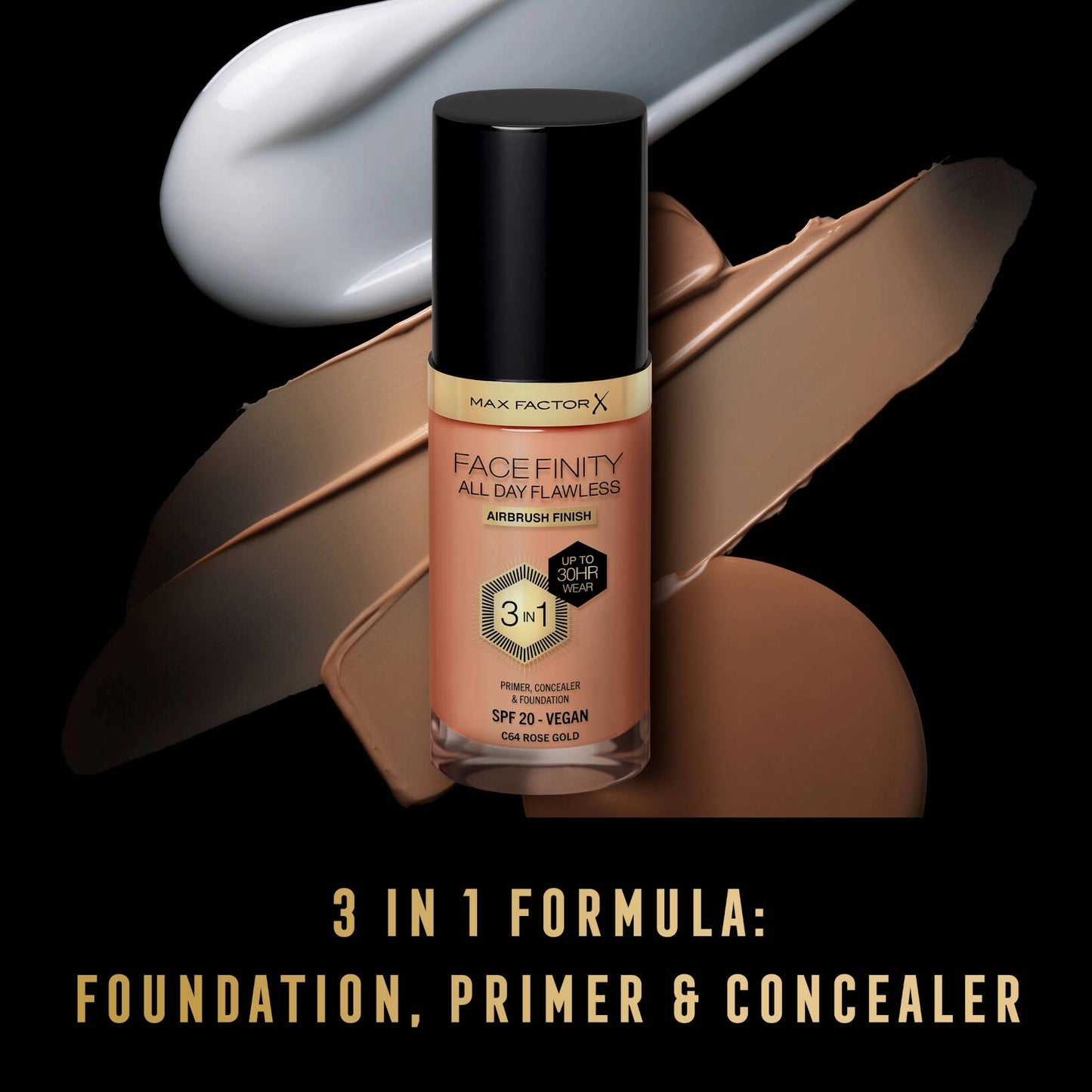 Max Factor Facefinity All Day Flawless 3 in 1 Foundation Range - Perfection in One