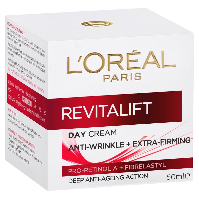 L'Oreal Paris Revitalift Hydrating Day Cream Range Anti-Wrinkle + Extra Firming