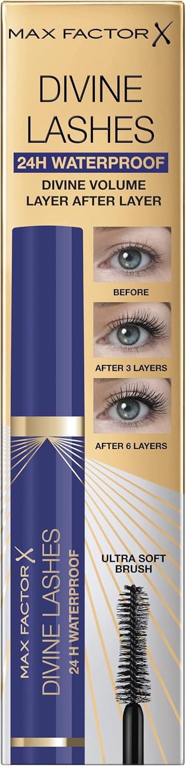 Max Factor Divine Lashes Waterproof Mascara – Volumizing, Smudge-Proof