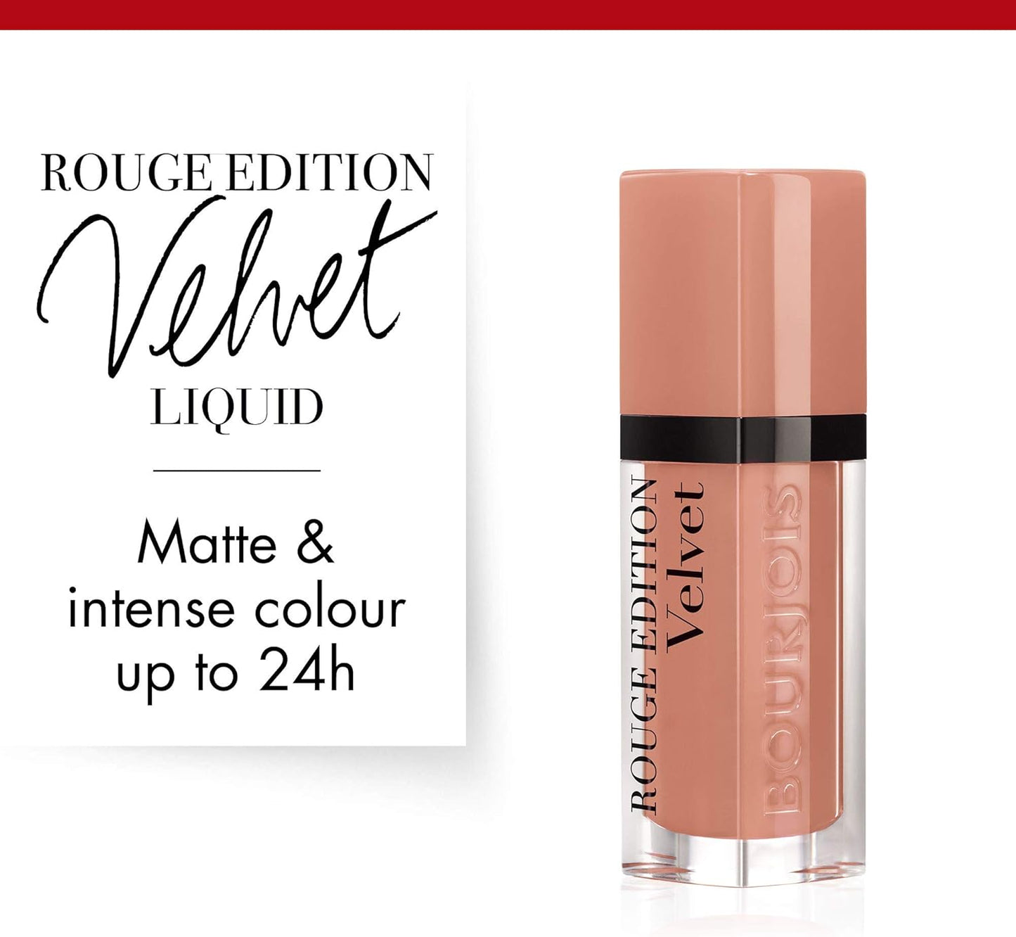 Bourjois Rouge Edition Velvet Lipstick – Soft Matte, Long-Lasting Colour