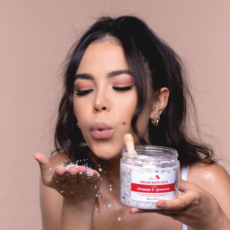 Silk Oil of Morocco Argan Bath Salts – Rejuvenating Mineral Soak