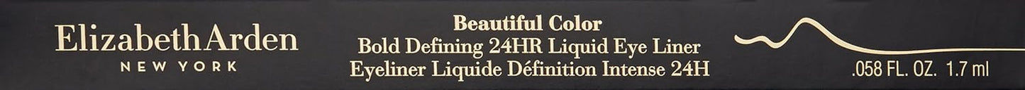 Elizabeth Arden Beautiful Color 24 Hr Liquid Eye Liner 02 Gilded Brown – Rich, Shimmering Brown