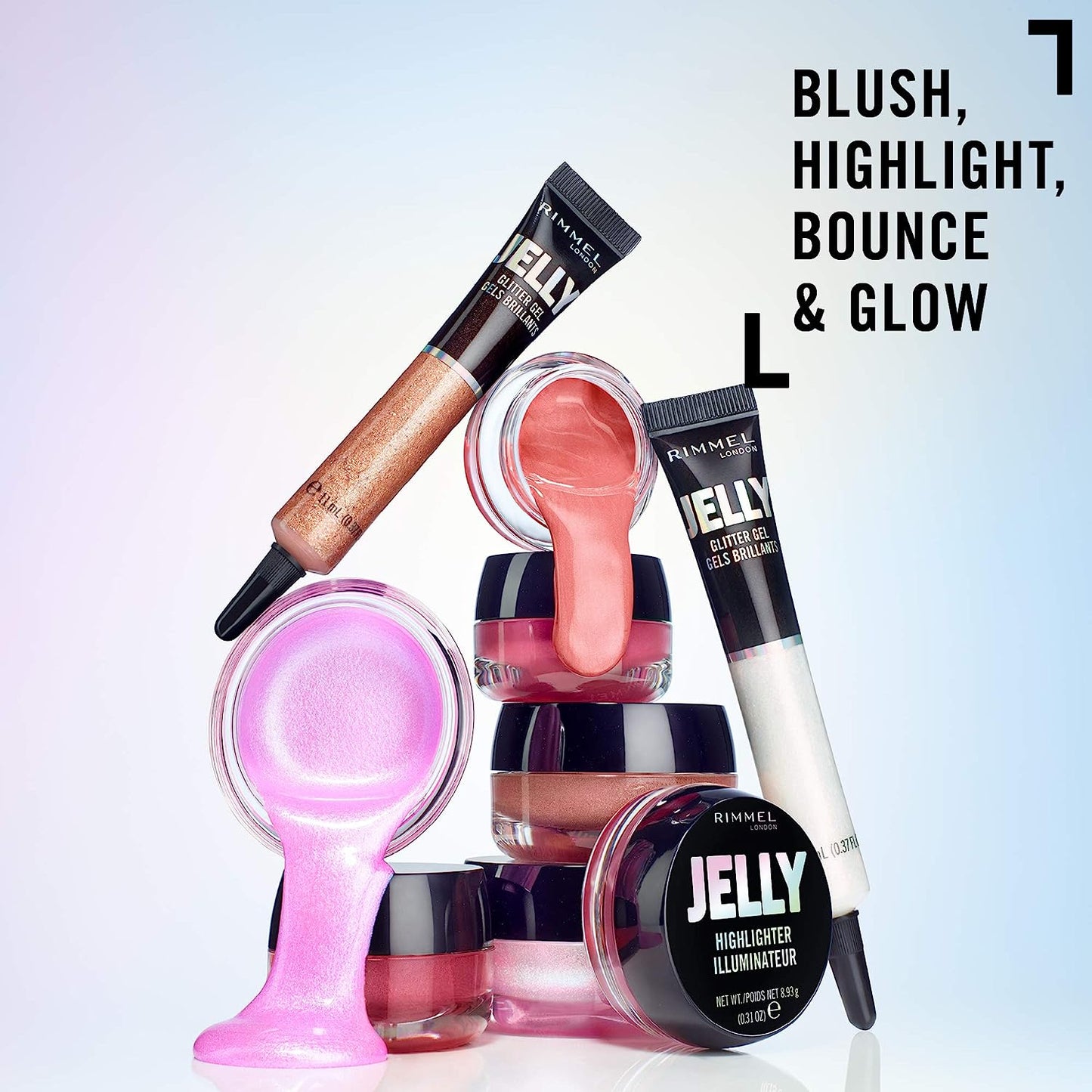 Rimmel Jelly Highlighter Range: Pastel Brush Highlighter for a Radiant Glow
