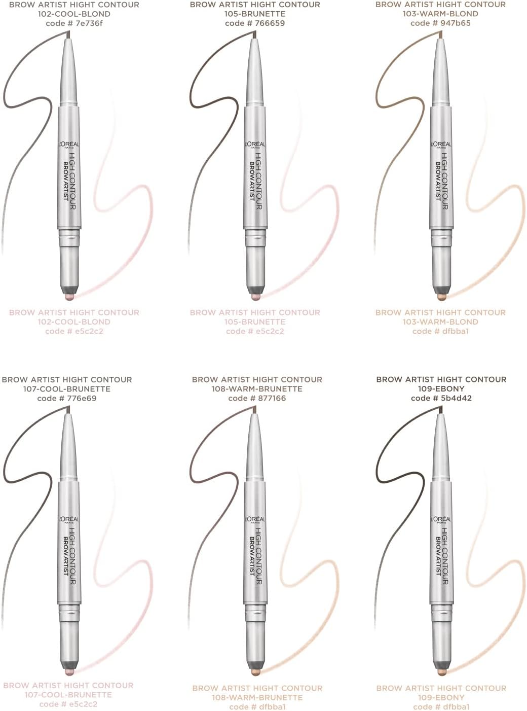 L'Oreal Brow Artist High Contour 107 Cool Brunette