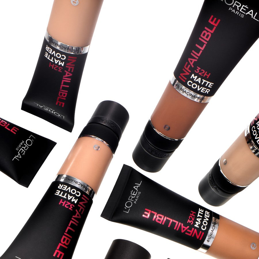 L'Oreal Paris Infallible 32H Matte Cover Foundation Range – Full Coverage, Long Wear