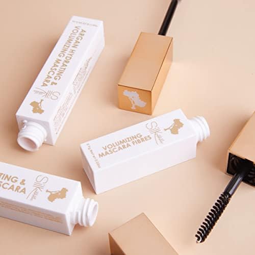 Silk Oil of Morocco Argan Fibre Lash Mascara Kit – Volumizing, Nourishing