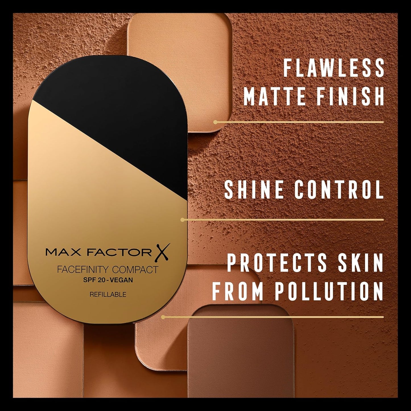 Max Factor Facefinity Compact Foundation Refill 005 Sand – SPF 20, Warm-Neutral Undertone