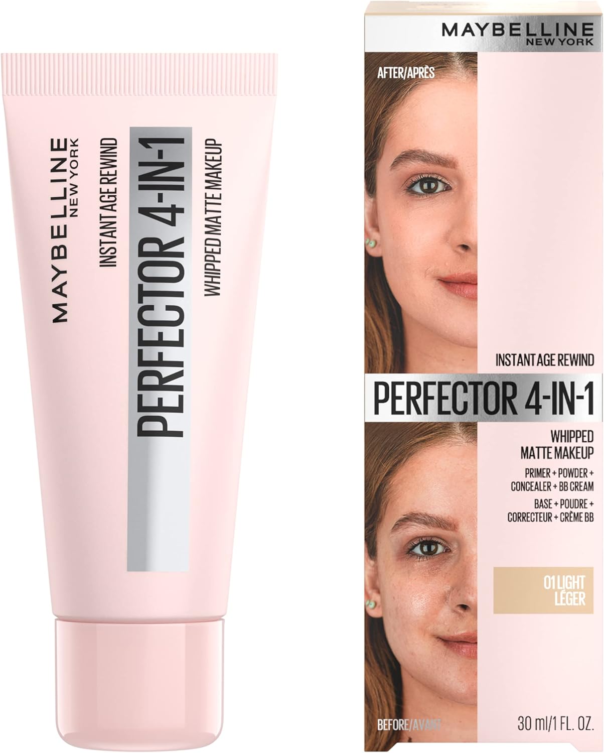 Maybelline Instant Age Perfector 4-in-1 Whipped Matte Foundation – Smooth, Blurring