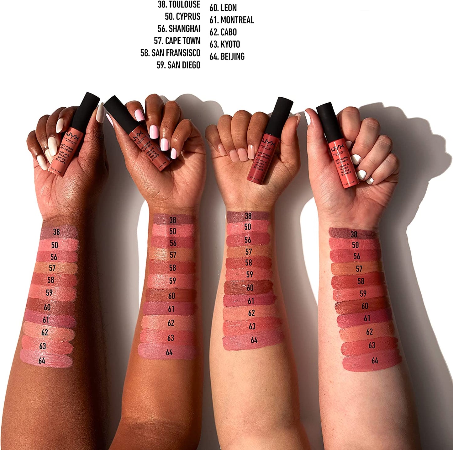 NYX Soft Matte Lip Cream Range