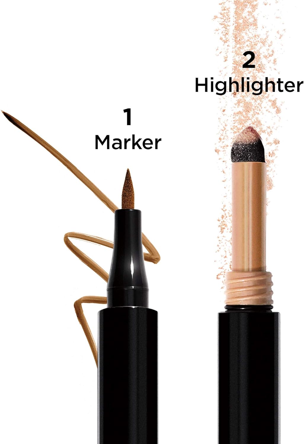 Revlon ColorStay Shape and Glow Eyebrow Marker 250 Soft Black – Long-Lasting Definition