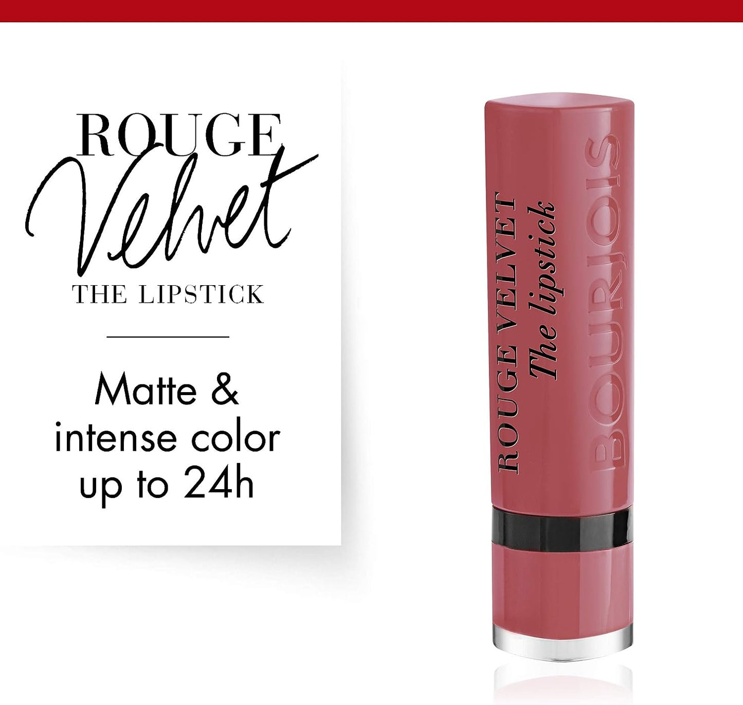 Bourjois Rouge Fabuleux Lipstick 08 Once Upon A Pink – Soft, Creamy Finish