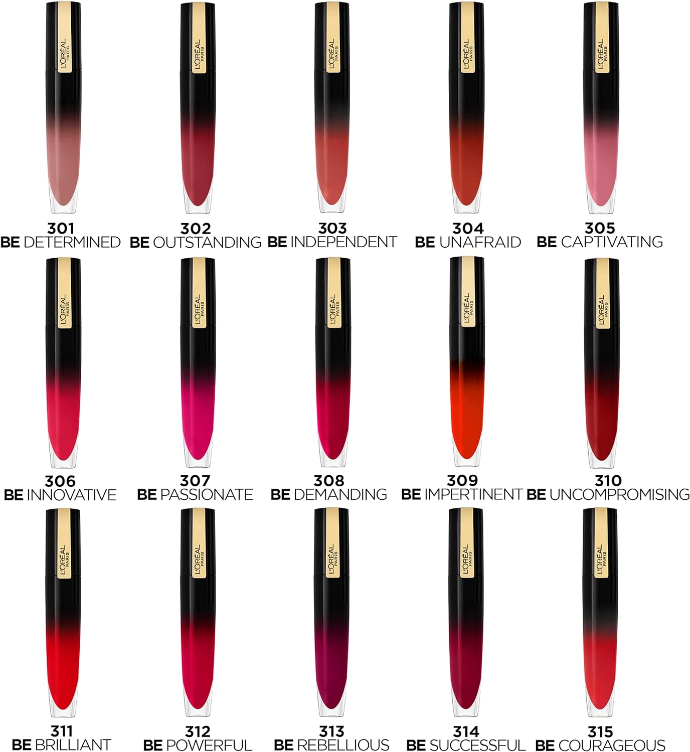 L’Oreal Rouge Signature Lip Gloss 318 Be Savage – Bold, Lightweight Shine