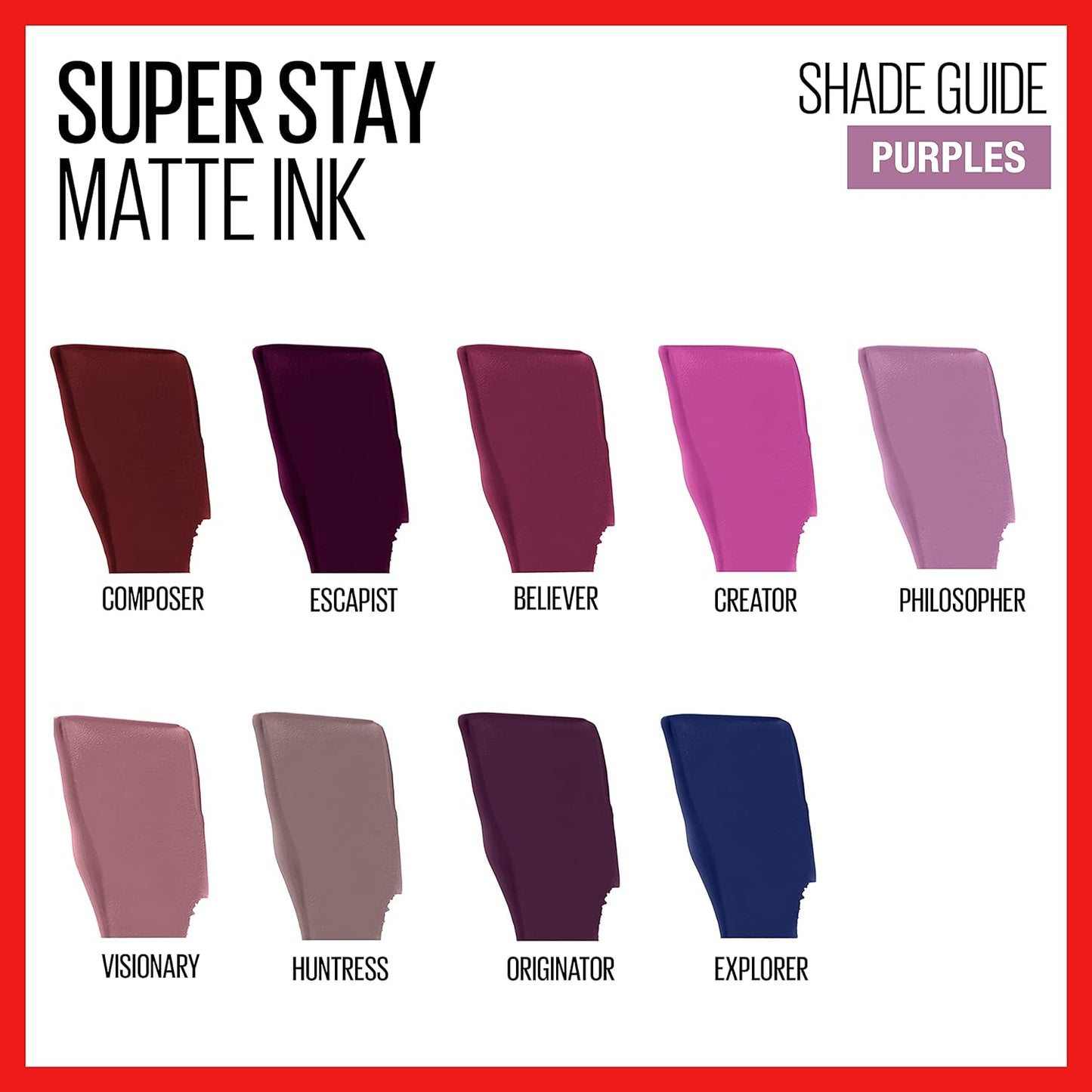 Maybelline SuperStay Matte Ink Liquid Lipstick 100 Philosopher – Bold, Matte Finish