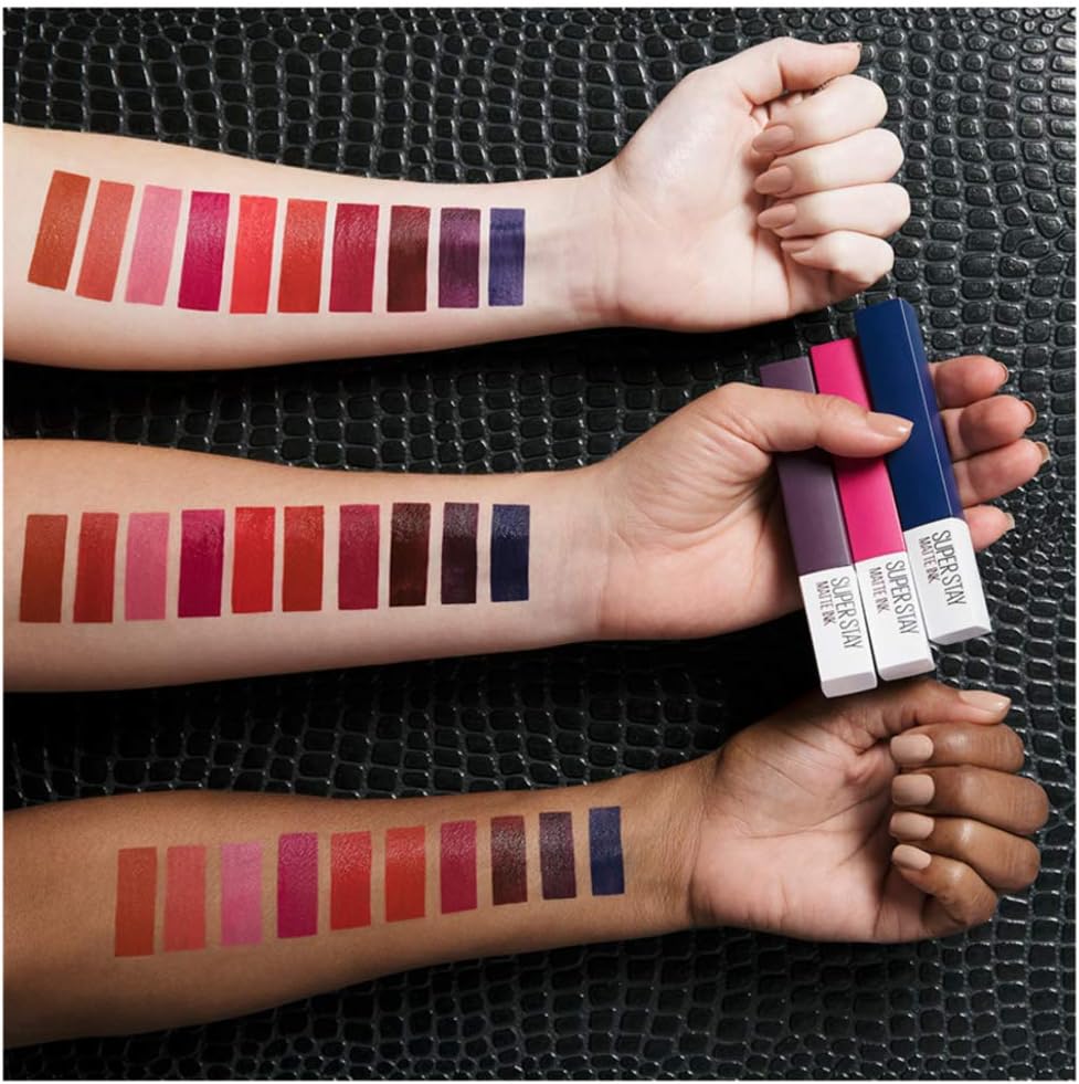 Maybelline SuperStay Matte Ink Liquid Lipstick 100 Philosopher – Bold, Matte Finish