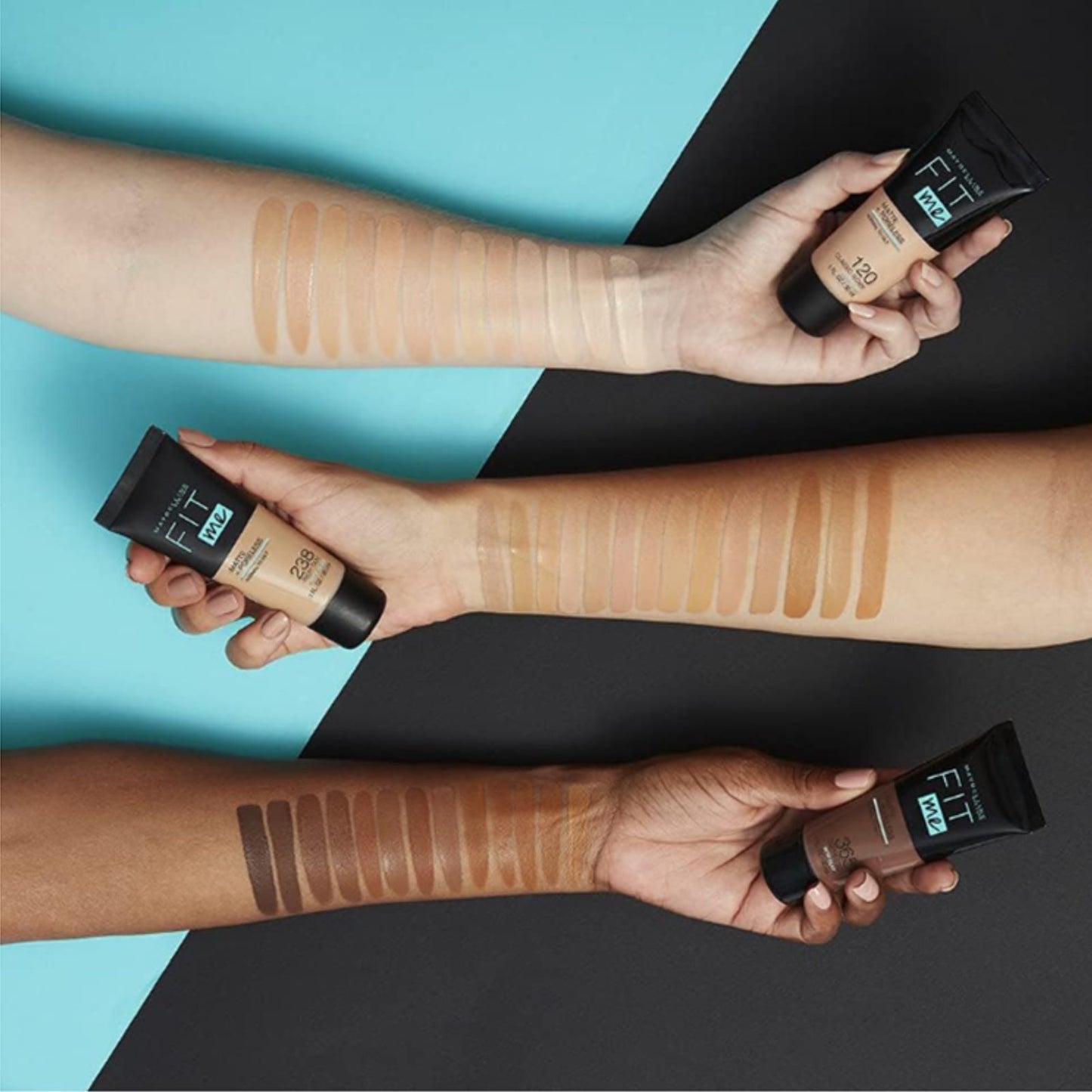 Maybelline Fit Me Matte & Poreless Liquid Foundation Range