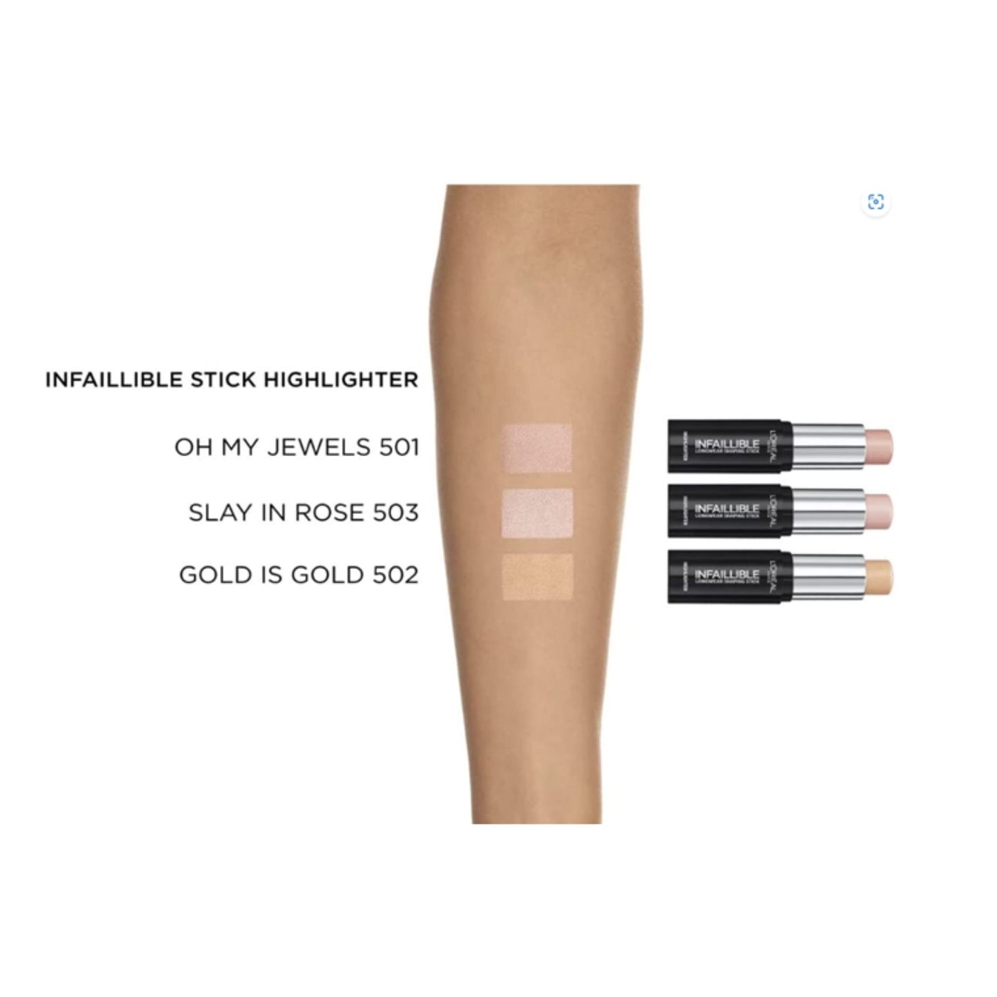 L'Oreal Infallible Strobe Highlighter Stick Range