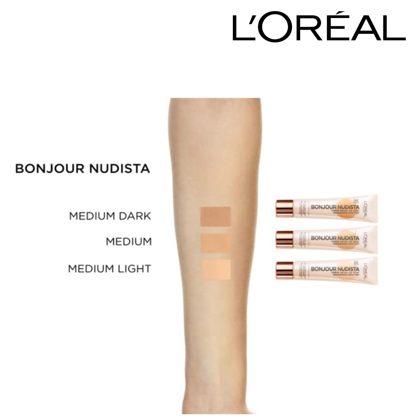 L'Oreal Paris Bonjour Nudista Awakening Skin Tint Range Travel Edition