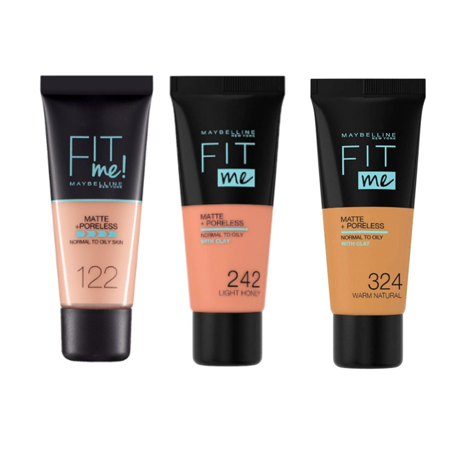 Maybelline Fit Me Matte & Poreless Liquid Foundation Range