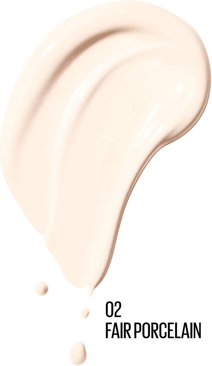 Maybelline Dream Radiant Liquid Hydrating Foundation 02 Fair Porcelain – Glowy, Hydrating Finish