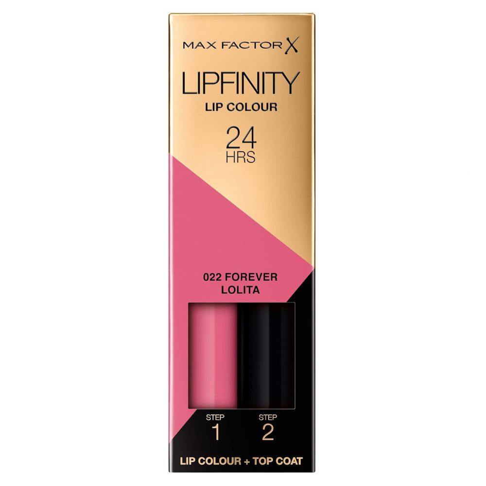 Max Factor Lipfinity Long Lasting Lip Colour 022 Forever Lolita – 24H Kiss-Proof