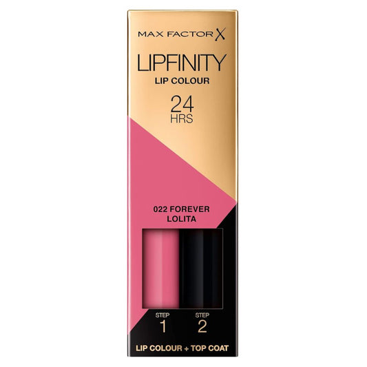 Max Factor Lipfinity Long Lasting Lip Colour 022 Forever Lolita – 24H Kiss-Proof