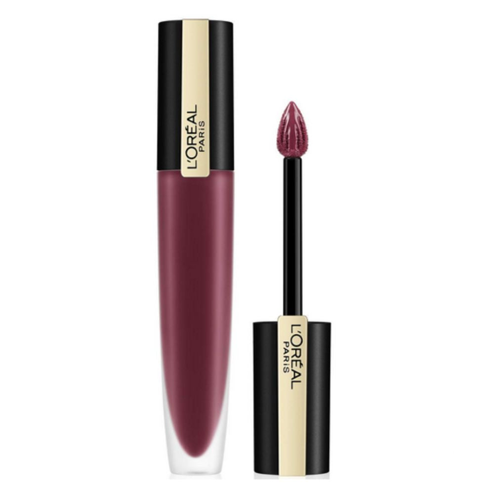 L'Oreal Rouge Signature Matte Liquid Lipstick 103 I Enjoy – Lightweight, Bold Matte