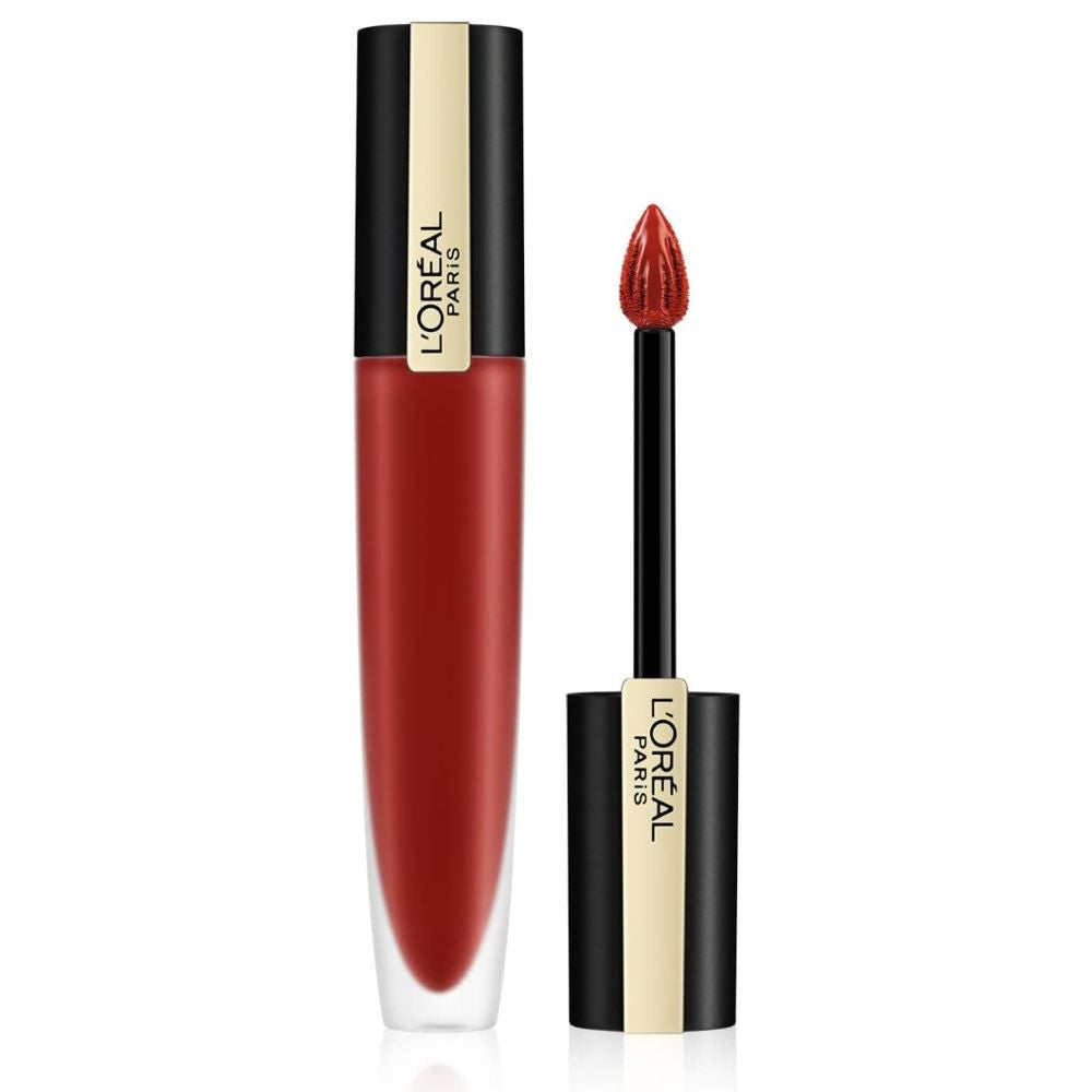 L'Oreal Rouge Signature Matte Lipstick 115 I Am Worth It – Classic Bold Matte