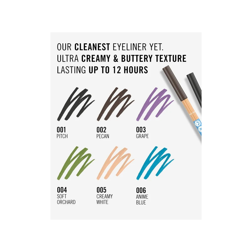 Rimmel Kind & Free Clean Eye Definer Pencil Eyeliner 001 Pitch