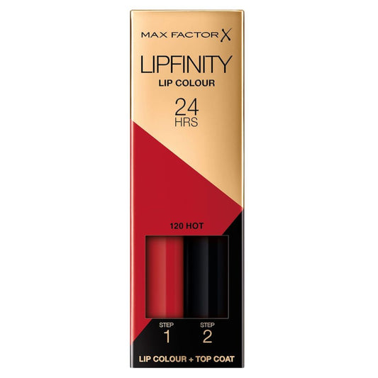 Max Factor Lipfinity Long Lasting Lip Colour 120 Hot – 24H Kiss-Proof