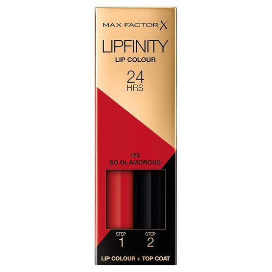 Max Factor Lipfinity Long Lasting Lip Colour 125 So Glamorous – 24H Kiss-Proof