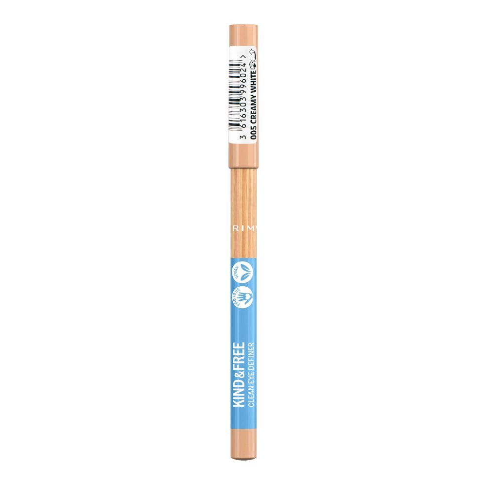 Rimmel Kind & Free Clean Eye Definer Pencil Eyeliner 005 Creamy White