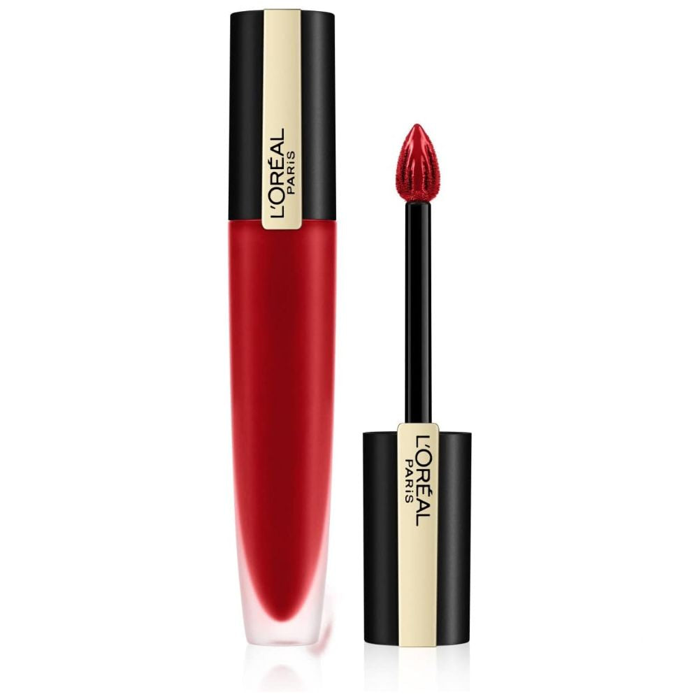 L'Oreal Rouge Signature Matte Liquid Lipstick 136 Inspi(red) – Bold Matte Color