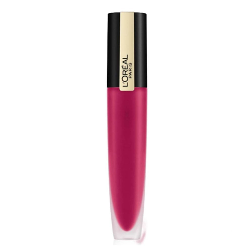 L'Oreal Rouge Signature Matte Liquid Lipstick 140 Desired – Bold, Weightless Matte